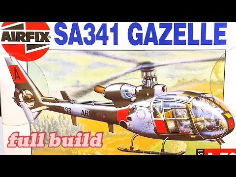 Видео: SA341 Gazelle, 1/72, полная сборка, Airfix 01059