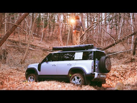 Видео: Одиночный автомобильный лагерь Долины Смерти в Глубоком лесу | Land Rover New Defender 110 МОДЫ