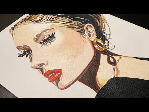 Видео: Вы не сможете отвести взгляд… ✨(Открытие акриловой живописи)