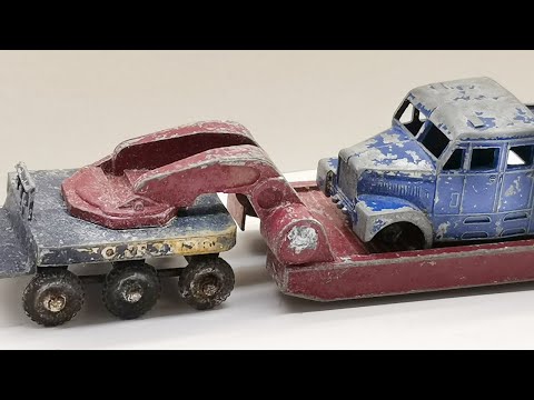 Видео: Восстановление тягача и крана Scammel 6x6 грузоподъемностью 200 тонн.Транспортер № М 6 от Matchbox.