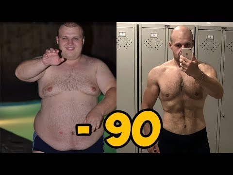 Видео: из жиробаса 180 кг до 90кг кандидата мастера спорта