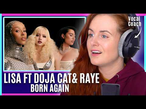Видео: Мощные! | LISA - BORN AGAIN feat. Doja Cat & RAYE |Реакция и анализ тренера по вокалу