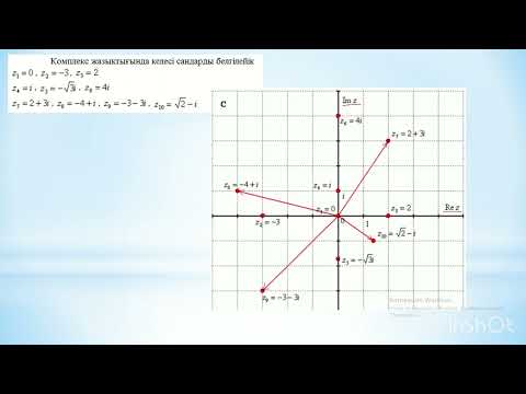 Видео: Комплекс жазықтық. Арган диаграммасы. Векторлық бейнелеу.