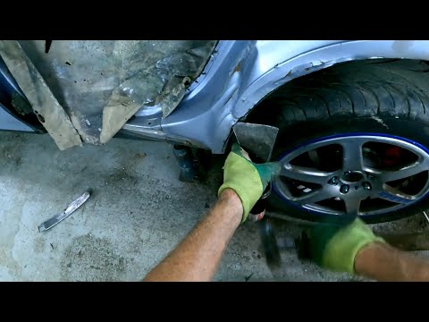 Видео: Тачка на прокачку Toyota Camry 10 ч 2 срезаем аварийное ржавое крыло.