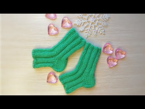 Видео: Мастер-класс. Носочки для клуба "28петель" с открытым мыском, резинкой 2х2.