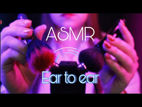 Видео: АСМР 💜 КИСТОЧКИ С УШКА НА УШКО 🖌️ Для твоего расслабления и сна 😴 ASMR Brushing for your sleep