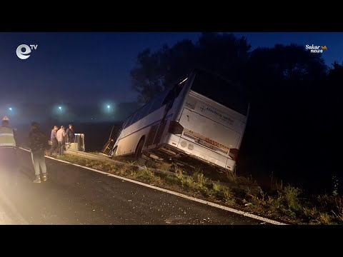 Видео: 14 души бяха спасени при катастрофа между ТИР и автобус на пътя Симеоновград-Харманли