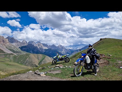 Видео: Мото путешествие по Кыргызстану - поездка на пик Ленина, день 1