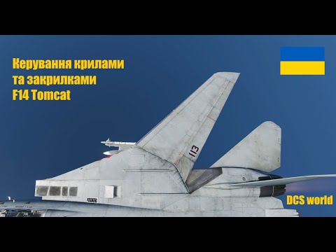 Видео: Керування криламии та закрилками на F14 Tomcat | DCS world. #ua #dcsworld #aviation