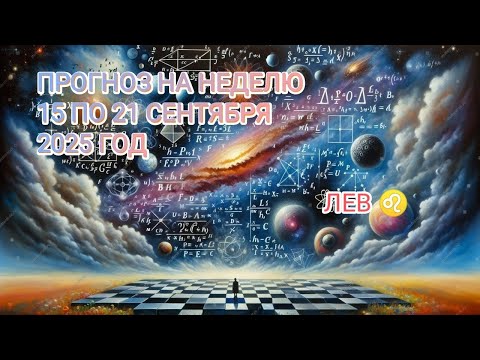 Видео: ЛЕВ ♌ ПРОГНОЗ НА НЕДЕЛЮ С 15 ПО 21 СЕНТЯБРЯ 2025 ГОД.