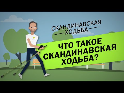 Видео: Все о пользе скандинавской ходьбы за 3 минуты! Обязательно к просмотру