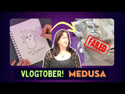 Видео: 31 монстр за 31 день. Как сделать Медузу из папье-маше. Vlogtober, день 22.