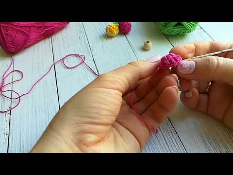 Видео: Вяжем ягоду малину, ежевику, морошку крючком