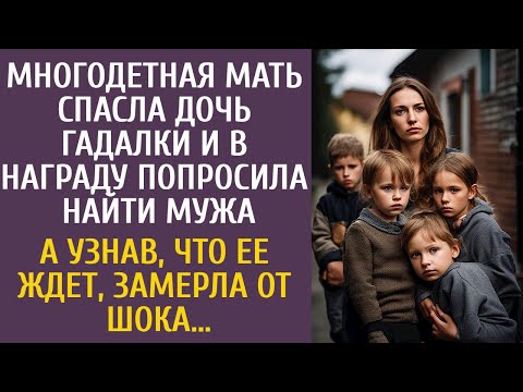 Видео: Многодетная мать спасла дочь гадалки и в награду попросила найти мужа… А узнав, что ее ждет, замерла