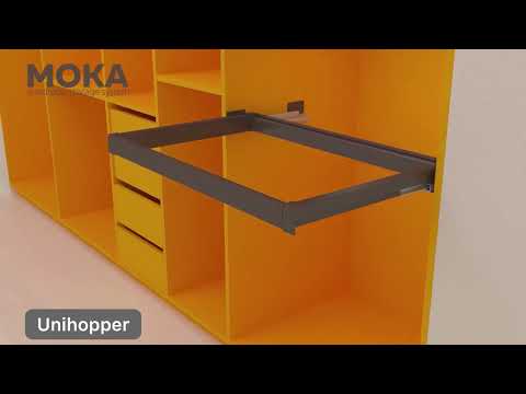 Видео: Установка наполнений Unihopper Moka в шкаф