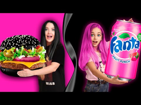 Видео: 24 часа ЕДИМ только ЧЁРНУЮ и РОЗОВУЮ ЕДУ!  Челлендж!