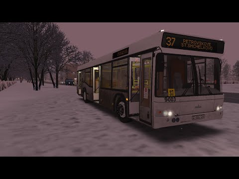 Видео: Omsi 2 Щёлково. МАЗ 103.465 маршрут 37