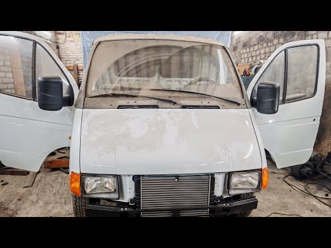 Видео: Восстановить ГАЗель 3302. Новый радиатор. Датчики, новый капот. Перетяжка сидений. Обшивка салона
