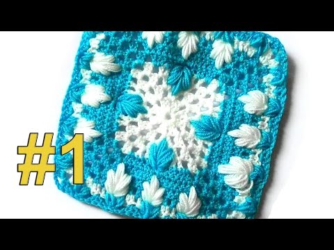 Видео: Квадратный мотив Гусиные лапки, 1 часть