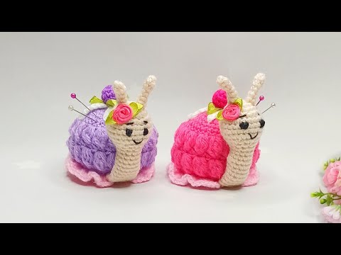 Видео: 🌸Новинка🌸Авторский МК : Улитка ПИРОЖНОЕ амигуруми / Игольница крючком .