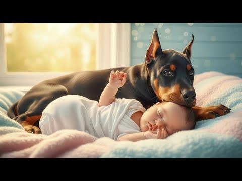 Видео: У этих доберманов самые милые навыки няньки!