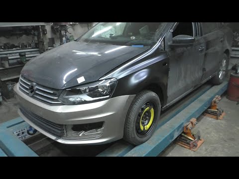 Видео: Volkswagen Polo 2016 загнуло подрамник?
