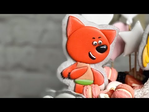 Видео: пряник #Лисичка из Мимимишек, пряник - топпер роспись глазурью