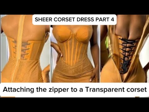 Видео: Самый простой способ прикрепить молнию к встроенному прозрачному корсету #корсет