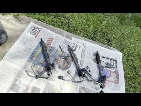 Видео: AUDI Q7 4L 3.0 TDI Снятие Топливных Форсунок