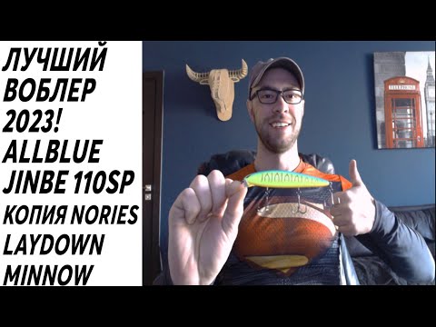 Видео: Лучший воблер 2023! ALLBLUE JINBE 110SP копия Nories Laydown MINNOW MID 110SP с AliExpress