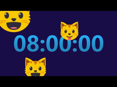 Видео: 8-часовой ТАЙМЕР (обратный отсчет) с 15-минутным ГРОМКИМ БУДИЛЬНИКОМ ⏱⏱ @TimerClockAlarm