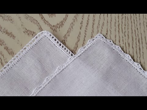 Видео: Кружевной платочек крючком, просто и очень красиво