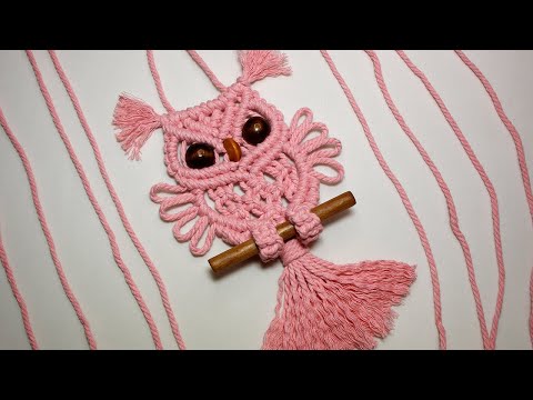 Видео: СОВА МАКРАМЕ. OWL MACRAME.