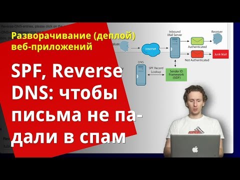 Видео: Антиспам для программиста: настройка Reverse DNS и SPF