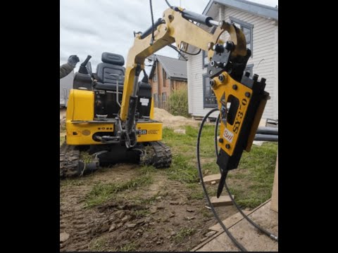 Видео: Гидромолот для мини экскаватора Rippa R319 R327 R322