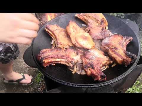 Видео: САДЖ КЕБАБ ИЗ СВИНИНЫ