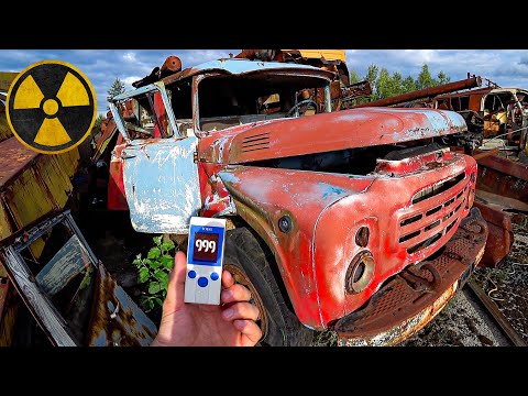 Видео: Нашел рабочую машину ликвидаторов в Чернобыле. Кладбище техники и заброшенные деревни