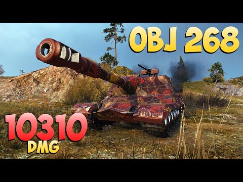 Видео: Об 268 - 8 Kills 10.3K DMG - 1 vs 4! - Мир Танков