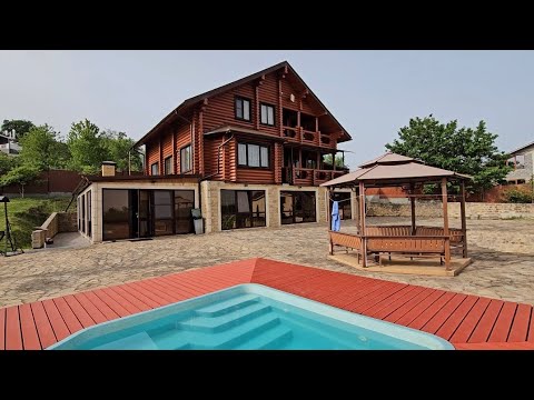 Видео: Деревянный дом в Сочи недорого! Огромный участок! Дом из  сибирской сосны! +7(919)-444-66-55