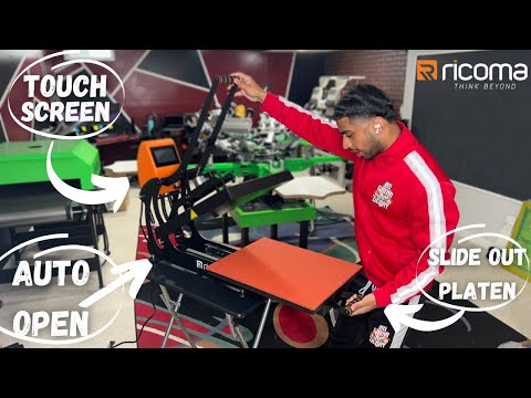 Видео: Распаковка термопресса с сенсорным экраном Ricoma 16x20 | Бизнес по печати на футболках на дому!