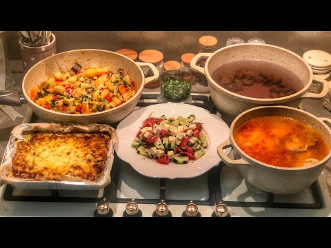 Видео: ОБЕД-УЖИН ЗА 1,5 ЧАСА НА ДВА ДНЯ, БЮДЖЕТНОЕ МЕНЮ ,ОВОЩНОЕ РАГУ, КУР.СУПЧИК, ЗАПЕКАНКА ИЗ ЗАГОТОВОК