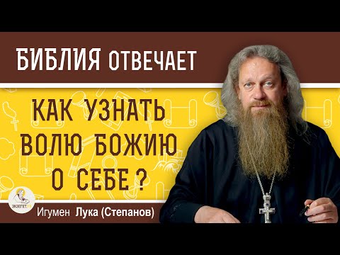 Видео: КАК УЗНАТЬ ВОЛЮ БОЖИЮ О СЕБЕ ?  Игумен Лука (Степанов)