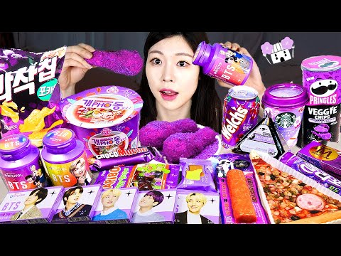 Видео: АСМР МУКБАНГ | Круглосуточный магазин Violet (жвачка BTS, рисовая лапша, жареный цыпленок)