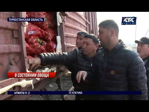 Видео: Задержанный на границе казахстанский картофель перемерз и испортился