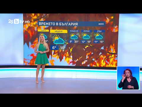 Видео: bTV Времето (14.11.2025 г. – централна емисия)