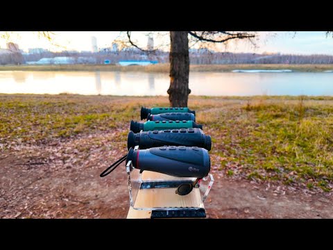 Видео: Сравнение тепловизионных монокуляров ARKON, SFH, IRAY на 13 и 15 линзах