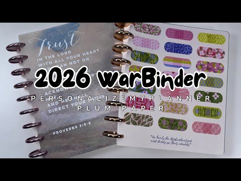 Видео: Планы WarBinder на 2026 год | Планировщик веры | PersonalizeMyPlanner | Plum Paper