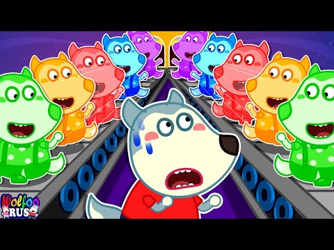 Видео: Вулфу в панике! Найди настоящего среди подделок по цвету | Wolfoo Russian