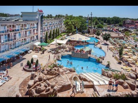Видео: Мини Аквапарк на территории отеля Котва в Несебре. Цены. Болгария