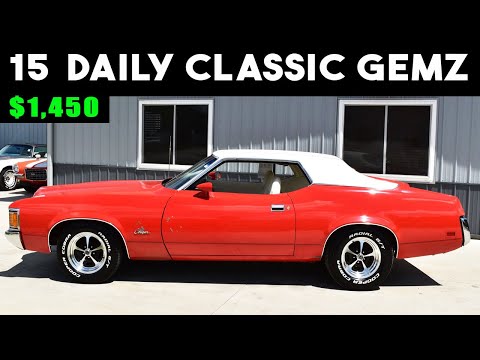 Видео: Цены стремительно падают: 15 классических автомобилей продаются дешевле 10 000 долларов